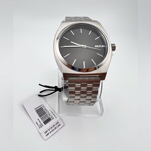 Nixon Time Teller A045 100m Water Resistant Watch 37mm Stainless Steel